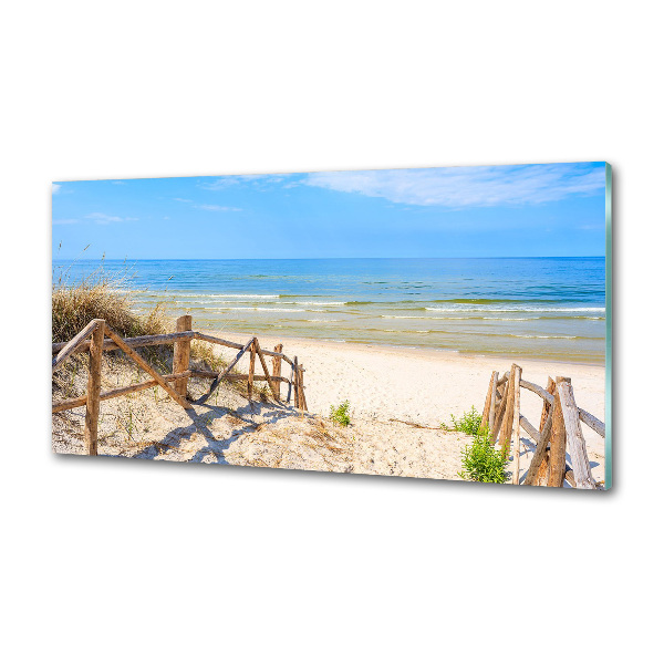 Spatscherm keuken Toegang tot het strand