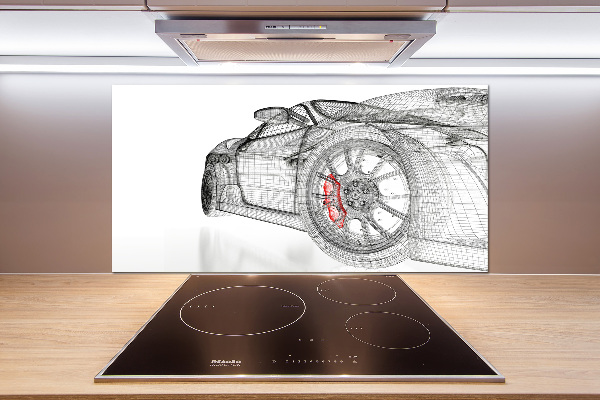 Panel do kuchni Siatka samochodu