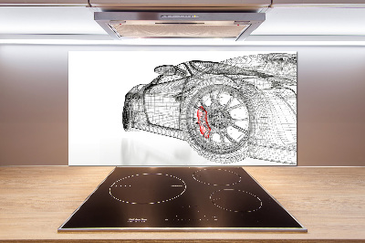 Panel do kuchni Siatka samochodu