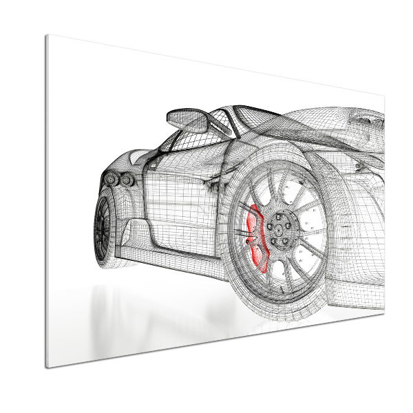 Panel do kuchni Siatka samochodu