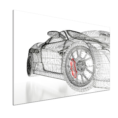 Panel do kuchni Siatka samochodu