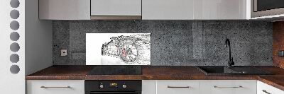 Panel do kuchni Siatka samochodu