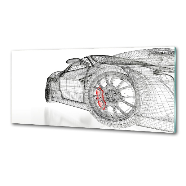 Panel do kuchni Siatka samochodu