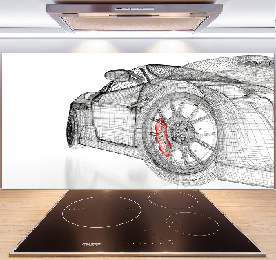 Panel do kuchni Siatka samochodu