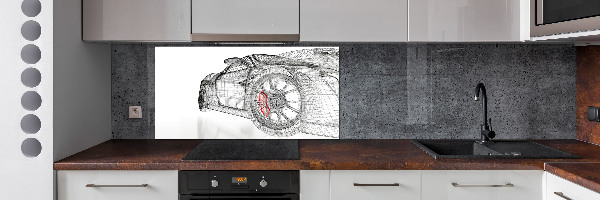 Panel do kuchni Siatka samochodu