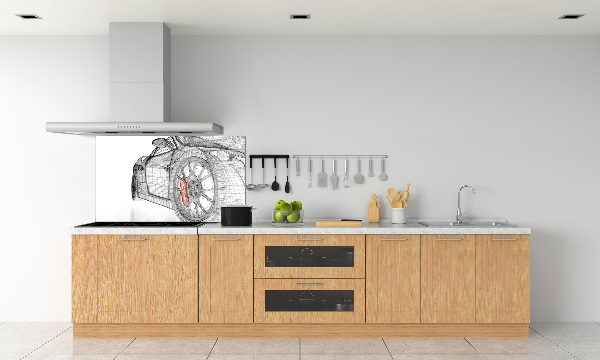 Panel do kuchni Siatka samochodu