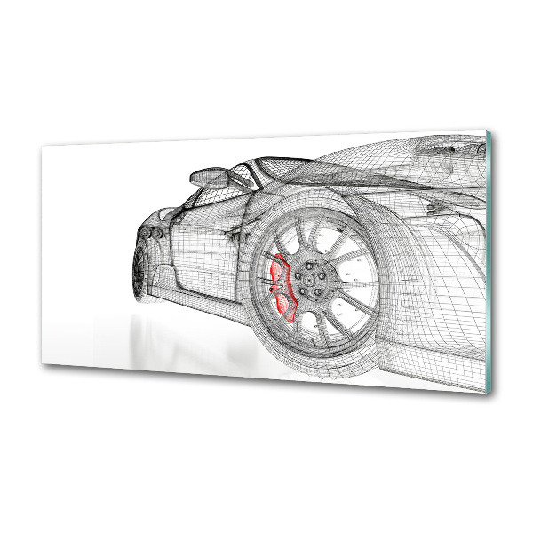 Panel do kuchni Siatka samochodu