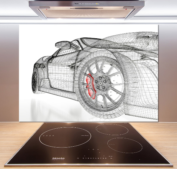 Panel do kuchni Siatka samochodu