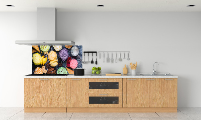 Achterwand keuken Kleurrijk ijs