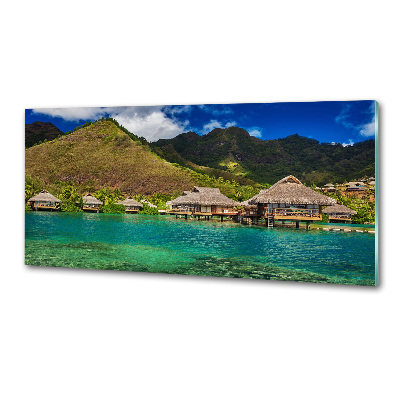 Panel do kuchni Bungalowy nad wodą