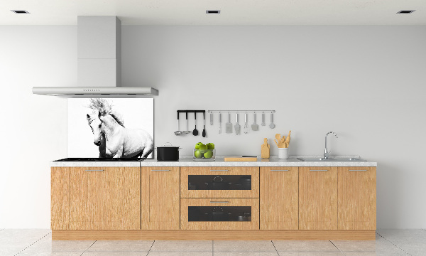 Panel między meble w kuchni Biały koń