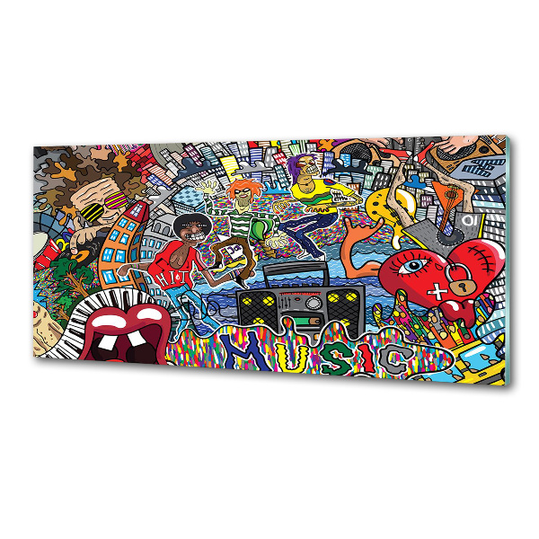 Panel do kuchni Muzyczny kolaż