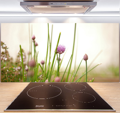 Glazen achterwand keuken Bieslook