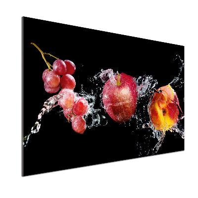 Spatplaat keuken Fruit en water