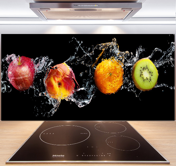 Spatplaat keuken Fruit en water