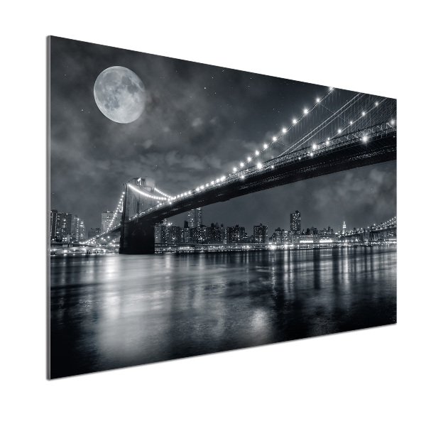 Glazen achterwand keuken Brooklynbrug