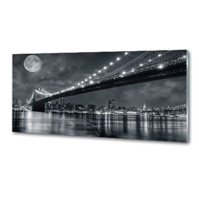 Glazen achterwand keuken Brooklynbrug