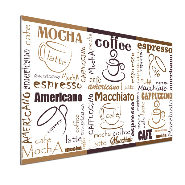 Panel dekor szkło Czas na kawę