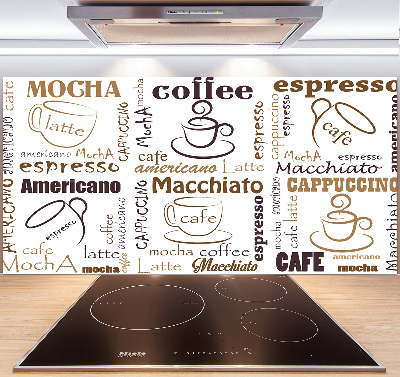 Spatscherm keuken Tijd voor koffie