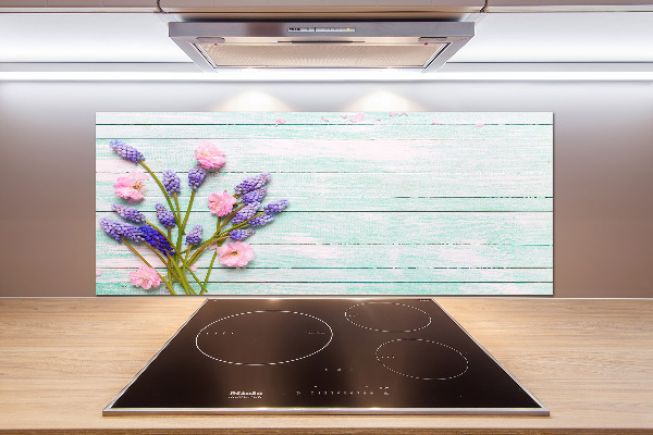 Panel do kuchni Lawenda na drewnie