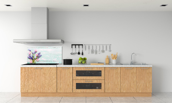 Panel do kuchni Lawenda na drewnie