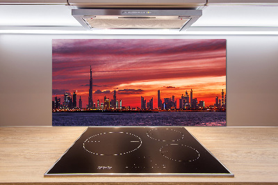 Glazen achterwand keuken Zonsondergang Dubai
