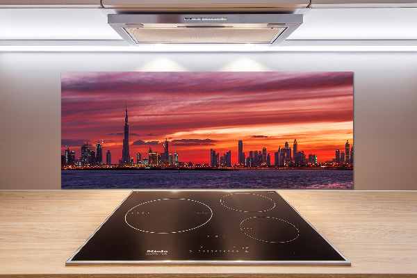 Glazen achterwand keuken Zonsondergang Dubai
