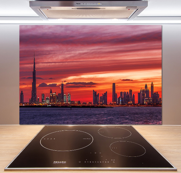 Glazen achterwand keuken Zonsondergang Dubai