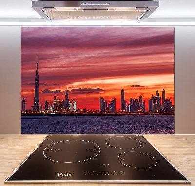 Glazen achterwand keuken Zonsondergang Dubai