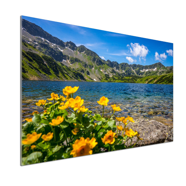 Panel do kuchni Jezioro w górach