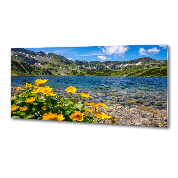 Panel do kuchni Jezioro w górach