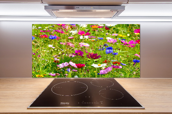 Achterwand keuken Wilde bloemen
