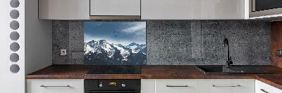 Panel do kuchni Paralotnie Alpy