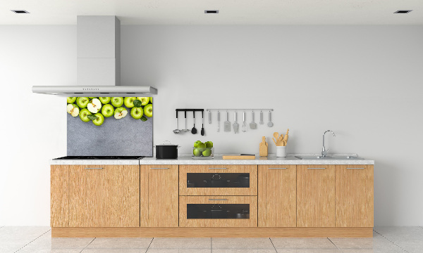 Achterwand keuken Groene appels