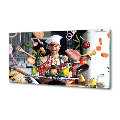 Spatscherm keuken recepten van de chef