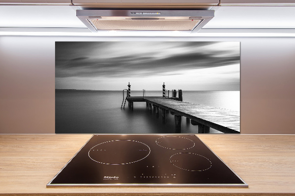 Achterwand keuken Steiger aan het meer