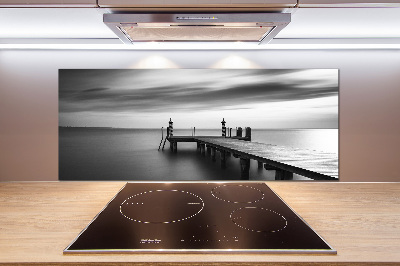 Achterwand keuken Steiger aan het meer