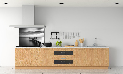 Achterwand keuken Steiger aan het meer