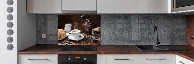 Panel do kuchni Rogaliki i kawa