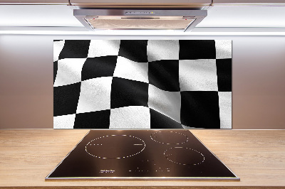 Glazen achterwand keuken Finishvlag