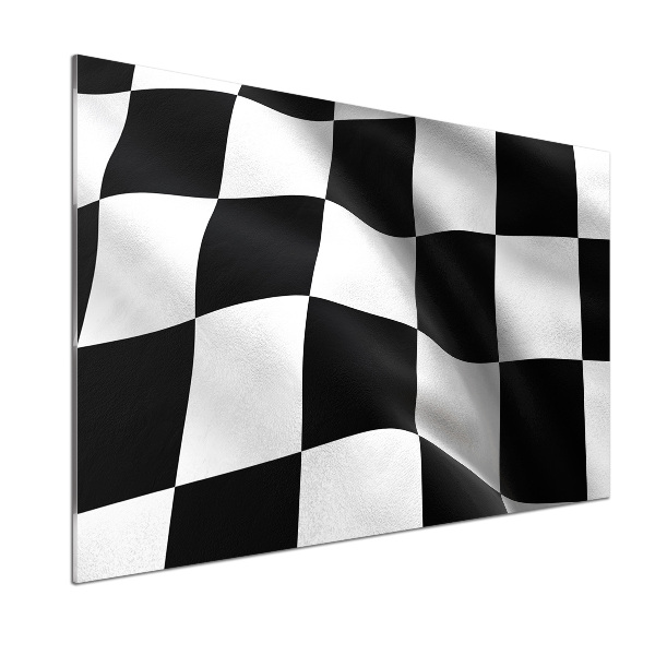 Glazen achterwand keuken Finishvlag