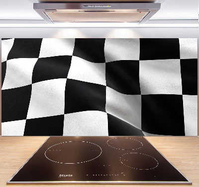 Glazen achterwand keuken Finishvlag