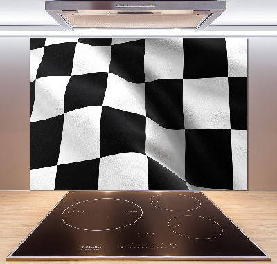 Glazen achterwand keuken Finishvlag