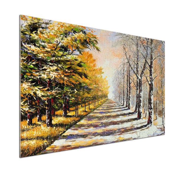 Panel do kuchni Jesień kontra zima