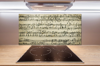 Panel lacobel Nuty na pięciolinii