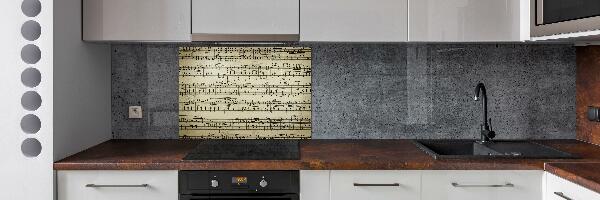 Panel lacobel Nuty na pięciolinii