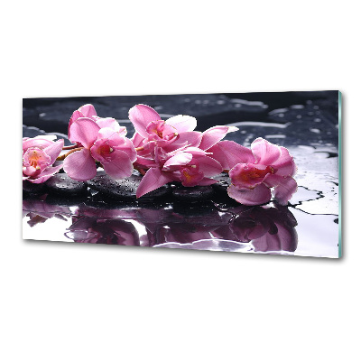 Panel do kuchni Różowa orchidea