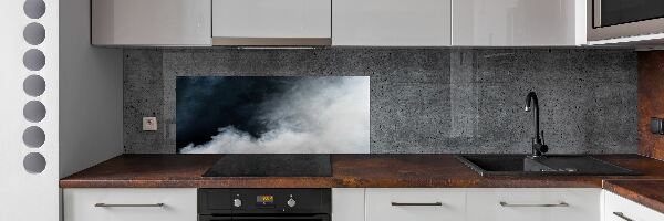 Panel między meble w kuchni Biały dym