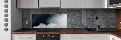 Panel między meble w kuchni Biały dym