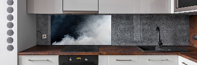 Panel między meble w kuchni Biały dym